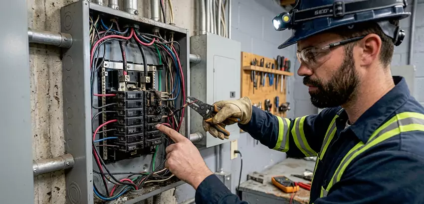 Breaker Box Short Circuit Repair in Norwalk