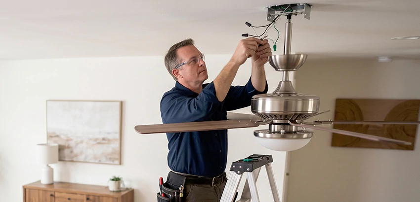 Ceiling Fan Light and Switch Repair in Norwalk