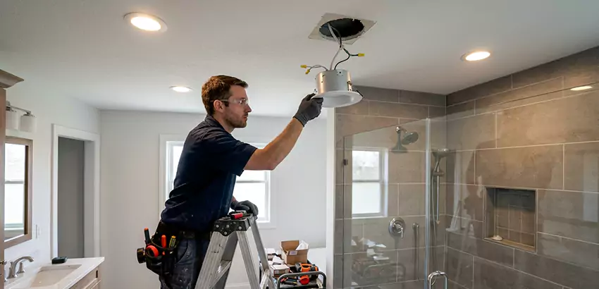 Bathroom and Shower Recessed Lighting Installation in Norwalk